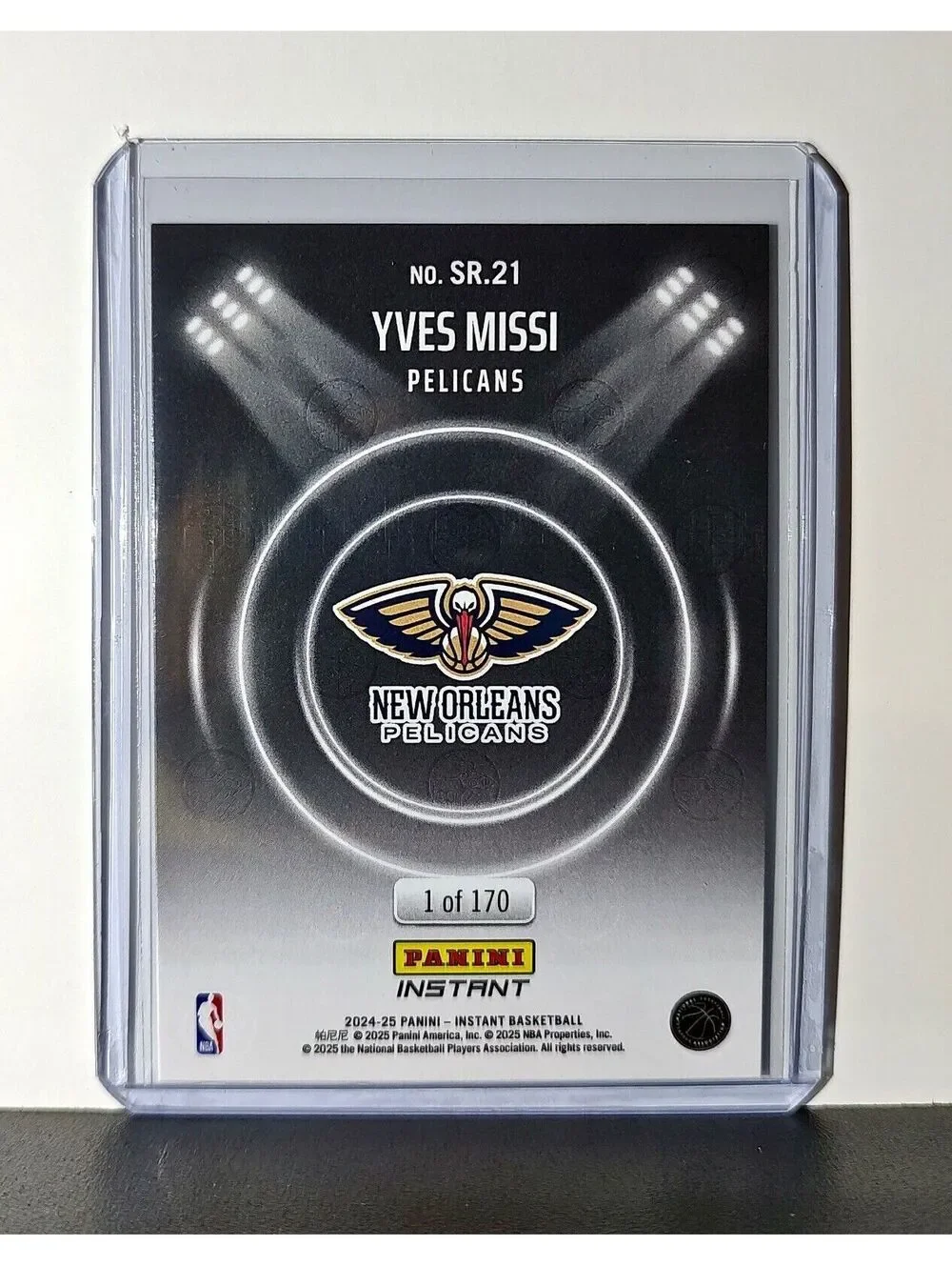 Yves Missi Rookie 2024-25 Panini Spotlight Rookies NBA #21 Pelicans 1 of 170